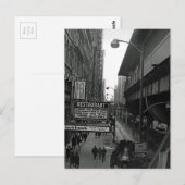 Chicago 1960 Blackhawk Restaurant Sign Street Briefkaart (Voorkant / Achterkant)