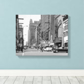 Chicago 1960's Randolph St Oriental Theater Photo Canvas Afdruk (Insitu (Houten vloer))