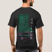 CHICAGO 1961 CRUISIN'  FOTOGRAPH NEON GLOW T-SHIRT (Achterkant)