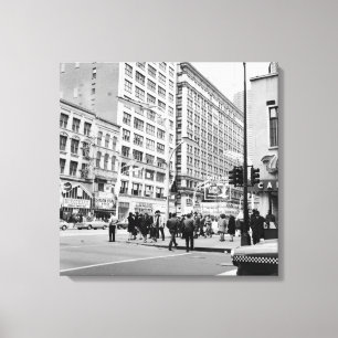 Chicago 1967 State and Lake Theater Royale Canvas Afdruk