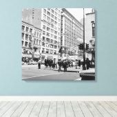 Chicago 1967 State and Lake Theater Royale Canvas Afdruk (Insitu (Houten vloer))