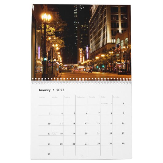 Chicago 2015-kalender kalender (Jan 2027)