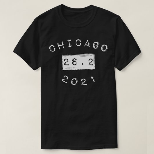Chicago 2021 Marathon 26 T-shirt (Design voorkant)