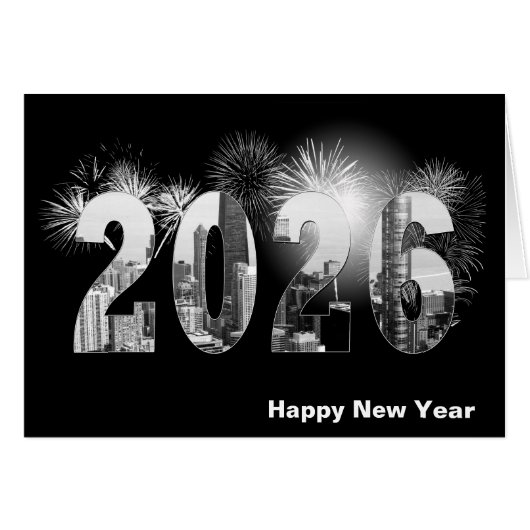 Chicago 2026 Nieuwjaar Vuurwerk (Voorkant Horizontaal)