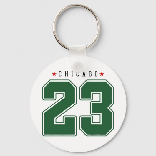 Chicago 23 Varsity Number Sleutelhanger (Voorkant)