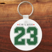 Chicago 23 Varsity Number Sleutelhanger (Achterkant)