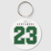 Chicago 23 Varsity Number Sleutelhanger (Achterkant)