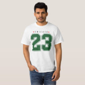 Chicago 23 Varsity Rugnummer T-shirt (Voorkant volledig)