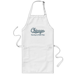 Chicago 26.2 Blue Marathon Apron Lang Schort