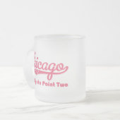 Chicago 26.2 Roze marathon Mok glas (Voorkant links)