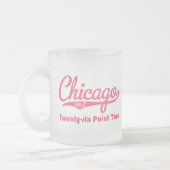 Chicago 26.2 Roze marathon Mok glas (Links)