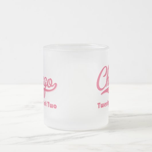 Chicago 26.2 Roze marathon Mok glas (Center)