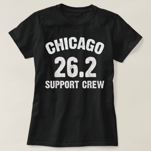 Chicago 26.2 Support Crew Marathon Running Clothin T-shirt (Design voorkant)