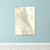 Chicago 2 canvas afdruk (Insitu (Houten vloer))