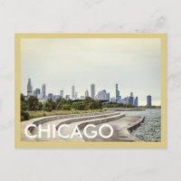 Chicago 31st Street Beach Vintage Travel Briefkaar