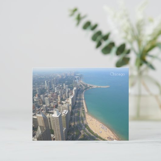 Chicago 360 uitzicht briefkaart (Staand voorkant)
