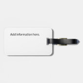 Chicago 4 Stars Vintage Travel City Bagagelabel (Achterkant horizontaal)