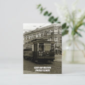 CHICAGO 63RD EN WESTERN 1952 TROLLEY ART SEPIA BRIEFKAART (Staand voorkant)