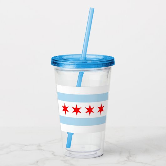 Chicago Acryl Drinkbeker (Achterkant)