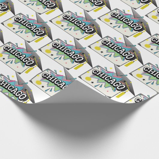Chicago Afstuderen Cadeaupapier (Hoek)