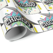 Chicago Afstuderen Cadeaupapier (Rol Hoek)