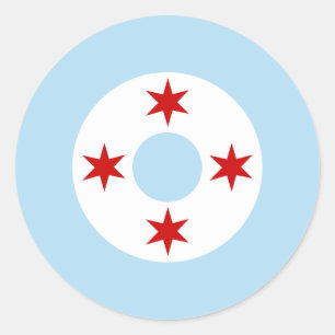 Chicago Air Force (Fighter Wing) Roundel Ronde Sticker