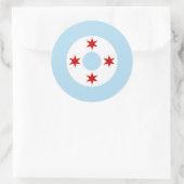 Chicago Air Force (Fighter Wing) Roundel Ronde Sticker (Tas)
