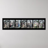 CHICAGO Alphabet Letter Name Art Poster (Voorkant)