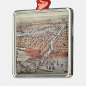 Chicago als het ware, c.1880 metalen ornament (Links)