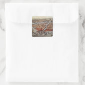 Chicago als het ware, c.1880 vierkante sticker (Tas)