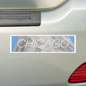 Chicago Aqua Toren Bumpersticker (Op auto)