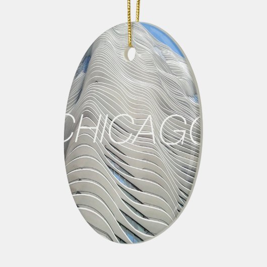 Chicago Aqua Tower Keramisch Ornament (Links)