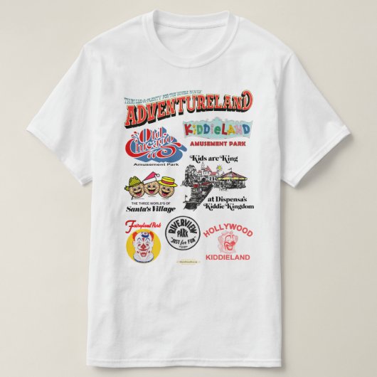 Chicago Area Amusement Parks T-shirt (Design voorkant)