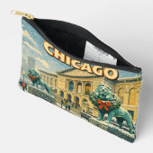 Chicago Art Institute in winterposter Etui (Open)