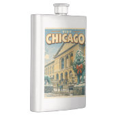 Chicago Art Institute in winterposter Flacon (Rechts)