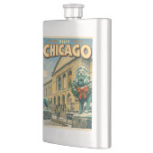 Chicago Art Institute in winterposter Flacon (Links)