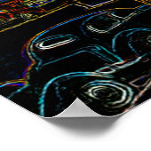 CHICAGO ART INSTITUTE LIONS MICHIGAN AVE NEON 1930 POSTER (Hoek)