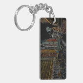 CHICAGO ART INSTITUTE LIONS MICHIGAN AVE NEON 1930 SLEUTELHANGER (Voorkant Links)
