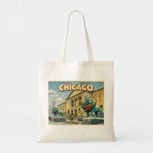 Chicago Art Institute winterposter Tote Bag