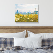 Chicago as seen from Montrose Harbor's bird Canvas Afdruk (Insitu (Slaapkamer))
