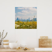 Chicago as seen from Montrose Harbor's bird Poster (Keuken)