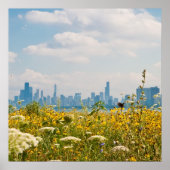 Chicago as seen from Montrose Harbor's bird Poster (Voorkant)