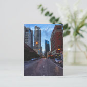 Chicago Avond Drive Briefkaart (Staand voorkant)