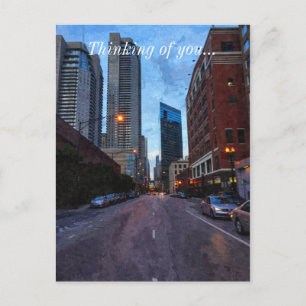 Chicago Avond Drive Briefkaart