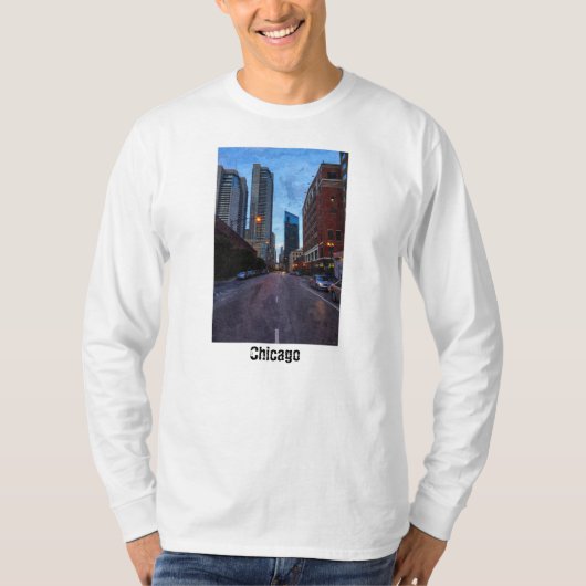 Chicago Avond Drive T-shirt (Voorkant)
