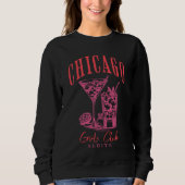 Chicago Bachelorette Roze Custom Trui (Voorkant)