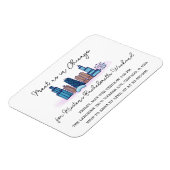 Chicago Bachelorette uitnodigingsmagneet Magneet (Linkerzijde)