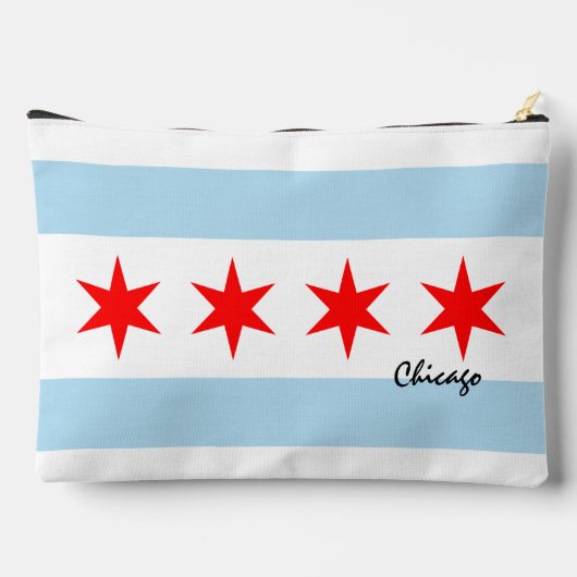 Chicago bag, mode USA, Chicago flag Etui (Achterkant)
