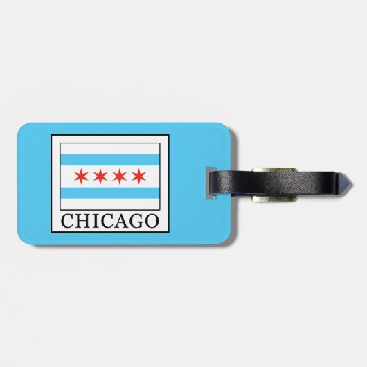Chicago Bagagelabel (Achterkant horizontaal)