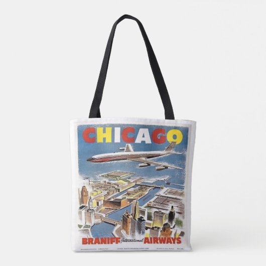 Chicago Barniff Airways Reizen Tas  tas (Achterkant)